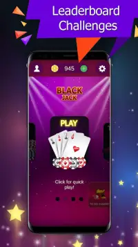 Blackjack 21 - Free Card Games Screen Shot 4