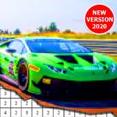 Race Car Pixel Art Coloring By Number