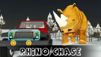 Rhino wild car chase: Impossible car stunt 2021 Screen Shot 0