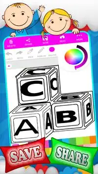 Coloring Alphabet ABC Screen Shot 6