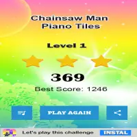 Chainsaw Man Piano Tiles Screen Shot 14