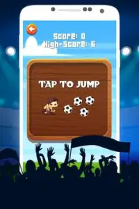 Piłka nożna Jump gry Screen Shot 1