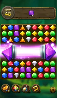 Jewel Match 3 Puzzle: Misión de bloque láser Screen Shot 5