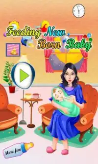 Feeding Newborn Baby Games Screen Shot 0