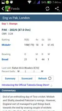 CRICKET LIVESCORES & UPDATES Screen Shot 4