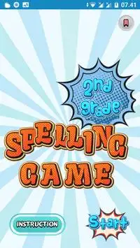 2nd Grade Spelling Games for Kids FREE Screen Shot 0