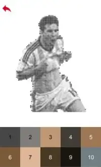 Lionel Messi Color by Number - Pixel Art Game Screen Shot 4