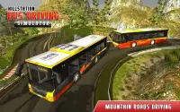 Hill climb bus driving : mountain bus simulator Screen Shot 3