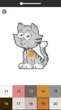 Pixel Art Cats - Color By Number Screen Shot 3