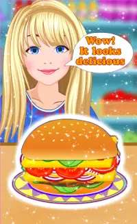 Burger Maker - Girl Cooking Screen Shot 2