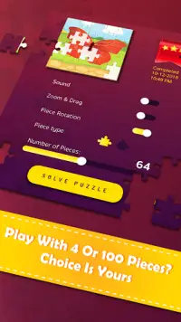 직소 퍼즐 게임-성인과 어린이를위한 매직 퍼즐 Screen Shot 0