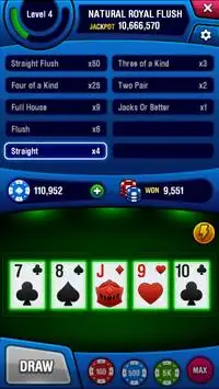 Video Poker IO Screen Shot 1