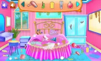 Princesa limpiando la casa juego Screen Shot 0