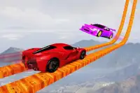 Longest Tightrope Mega Ramp Car Racing Stunts Game Screen Shot 1