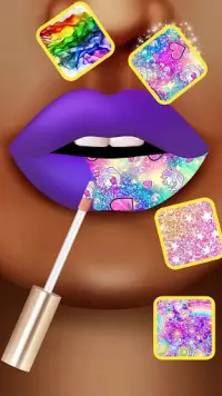 Lip art lipstick makeup: Mga larong pampaganda ng Screen Shot 1