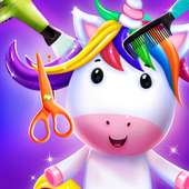 Unicorn Hair Styling Games – Girls Hair Salon 🦄