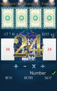 24 Math Game Screen Shot 4