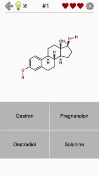 Steroïden - De chemische formules van hormonen Screen Shot 2