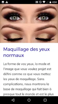 Cours de Maquillage Pour Les Yeux Screen Shot 1