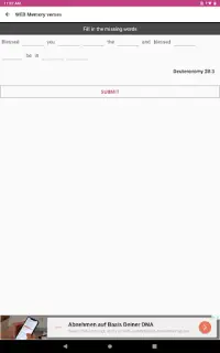 World English Bible (WEB) verses Memorization game Screen Shot 12