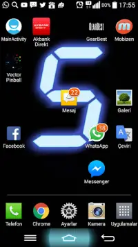 Digital Clock Wallpaper Screen Shot 2