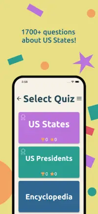 US States & Presidents Quiz – USA History Trivia Screen Shot 3