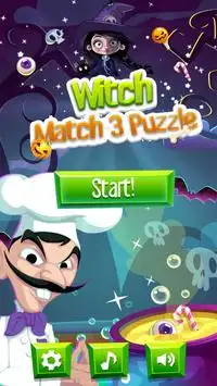 Witch Magical Puzzle - Match 3 Screen Shot 0