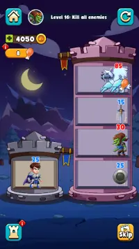 Hero Tower Wars - 퍼즐 병합 Screen Shot 6