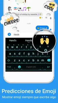 Emoji Keyboard iMore- Cool Font, Gif y temas en 3D Screen Shot 3