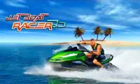 Jet boat racing 3D: water surfer driving game Screen Shot 0