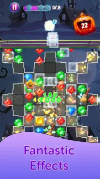 Jewels Magic - Candy Witch Match 3 Screen Shot 1