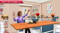 Halo Gila Horor Sekolah Guru 3D: Seram Game Screen Shot 3