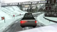 Winter Traffic Car Driving 3D Screen Shot 0