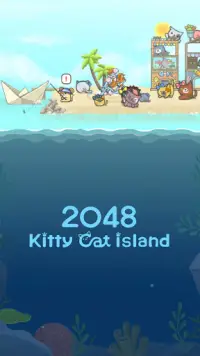2048 Kitty Cat Island Screen Shot 0
