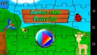 Puzzle Animals Farm and Zoo パズル動物動物園動物園 Screen Shot 0