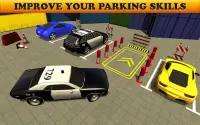 polizia auto parcheggio progredire auto guida Screen Shot 3