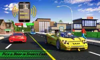 Yellow tax driver 3d juegos de taxi deportivo 2019 Screen Shot 4