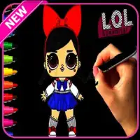 how to draw and color LOL Surprise Dolls Screen Shot 1