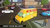 Giao hàng Pizza kỳ lạ Van: Simulator Xe tải Thực p Screen Shot 6