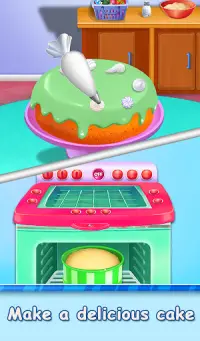 Designer  Birthday Cake Bakery Cooking Game Screen Shot 0