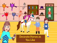 My Horse Stable Life: Pretend Farm Town Screen Shot 1