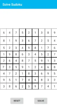 Solve Sudoku Screen Shot 2