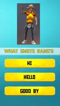 Emote, skins,weapons Guide & Quiz for free fire Screen Shot 2