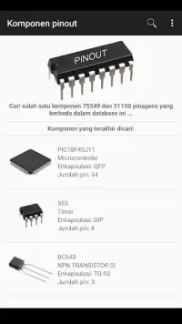 Electronic Component Pinouts Screen Shot 0