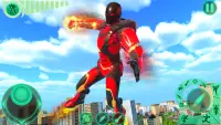 Transform Robot Flying Hero: Fire Hero Robot Games Screen Shot 2