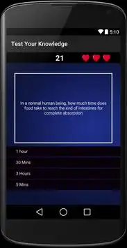 Quiz Test Your Knowledge Screen Shot 2