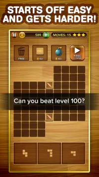 Wood Blocks Block Puzzle Games Screen Shot 4