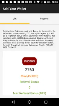 Photon Poker - Earn LTC Screen Shot 1