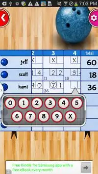 My Bowling Scorecard App Screen Shot 3