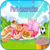 ピクニックパークの装飾の女の子のゲーム
